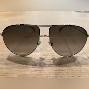 Dior Oversized Aviator Sunglasses White